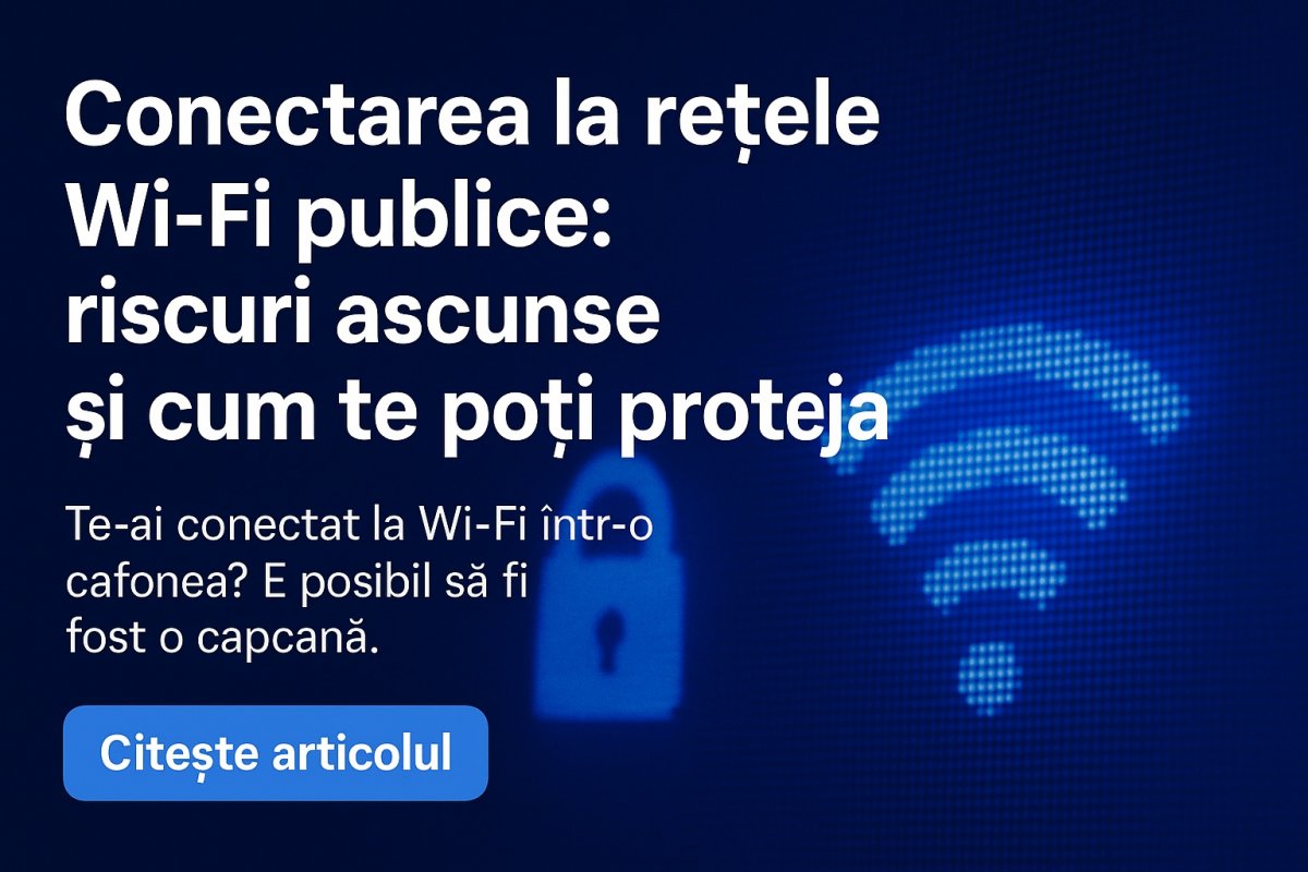 Conectarea la rețele Wi-Fi publice: riscuri ascunse și cum te poți proteja