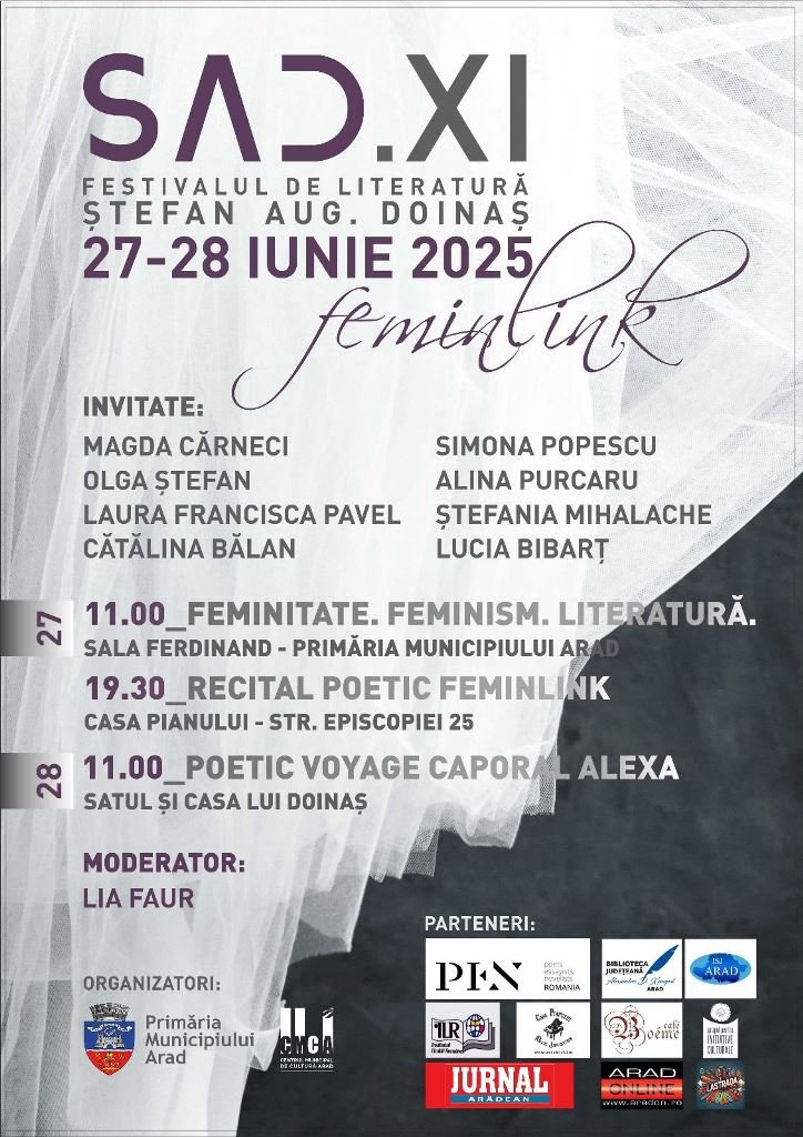 Festivalul „Zile și Seri de Literatură Doinaș“, ediția a XI-a, la Arad