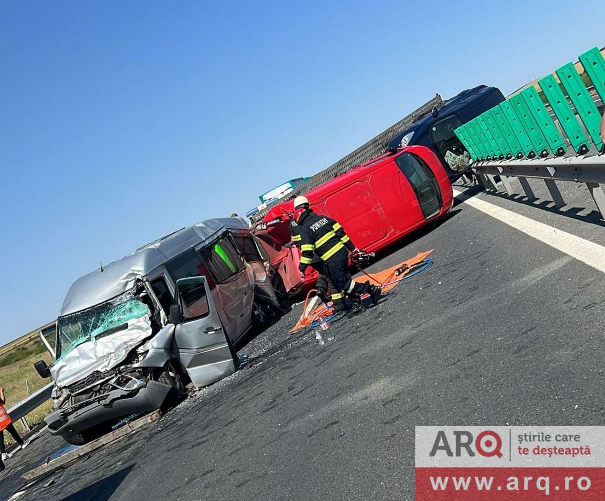 Carambol pe Autostrada A1 în apropiere de Lugoj