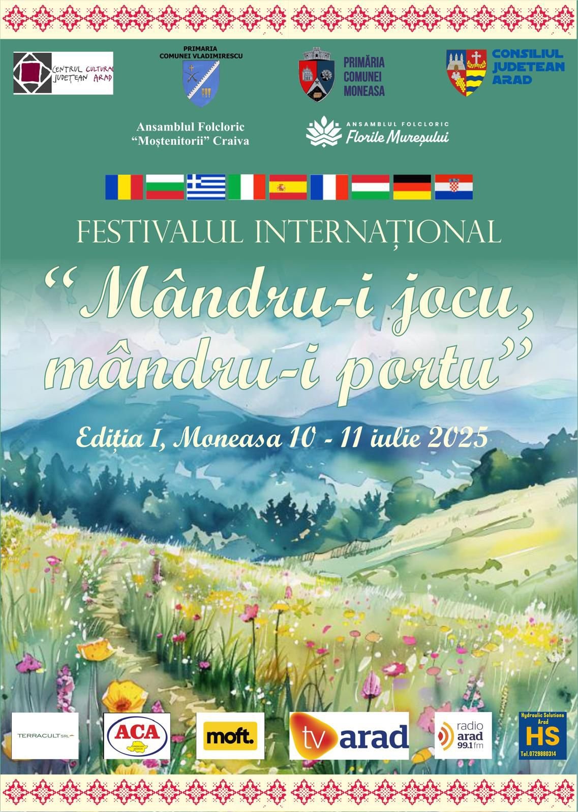 Festival internațional de folclor „Mândru-i jocul, mândru-i portu” - Prima ediție la Moneasa
