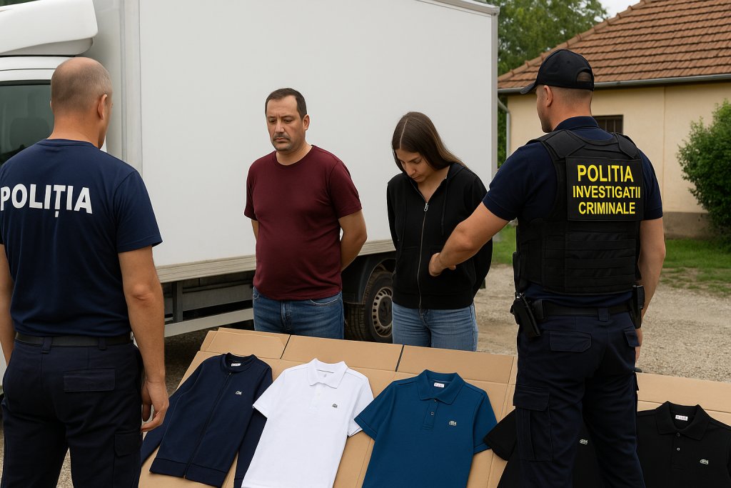 Hoți de haine de firmă: furau marfa direct din camioane și o vindeau pe rețelele de socializare