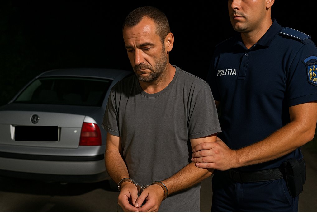 Arestat preventiv 30 de zile pentru că a condus fără permis; individul era recidivist / UPDATE: A fugit de polițiști și a derapat în șanț