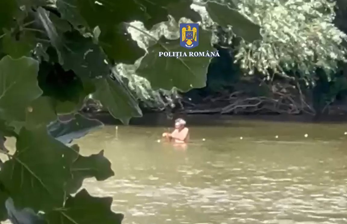 La braconaj cu setca pe Mureș: bărbat din Nădlac prins în flagrant de polițiști