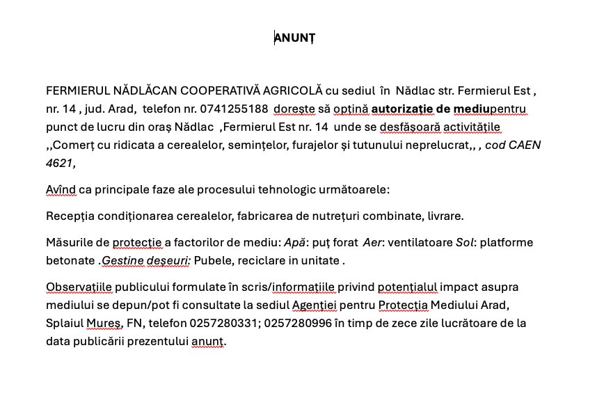Anunț
