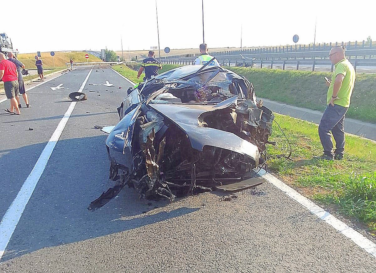 Accident rutier pe autostradă în apropiere de Șagu (Foto)