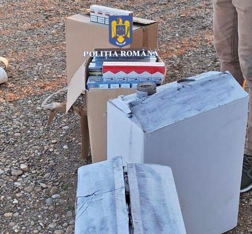 Contrabandă cu zeci de mii de țigarete: percheziții la Arad și între Frumușeni și Fântânele, soldate cu doi bărbați reținuți (FOTO)