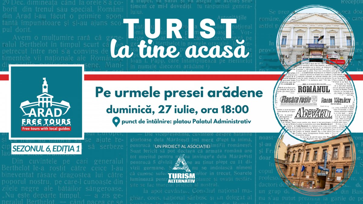 „Turist la tine acasă”, sezonul 6: primul tur - „Pe urmele presei arădene”