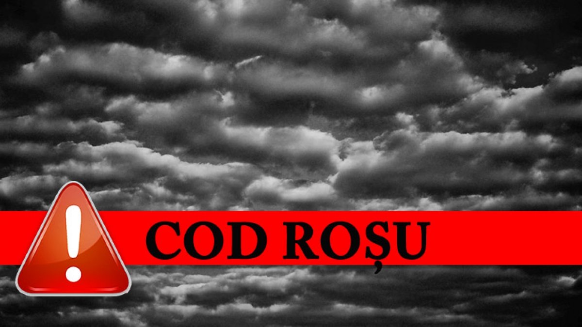 COD ROȘU - Avertizare de fenomene meteorologice periculoase - vijelii!!!