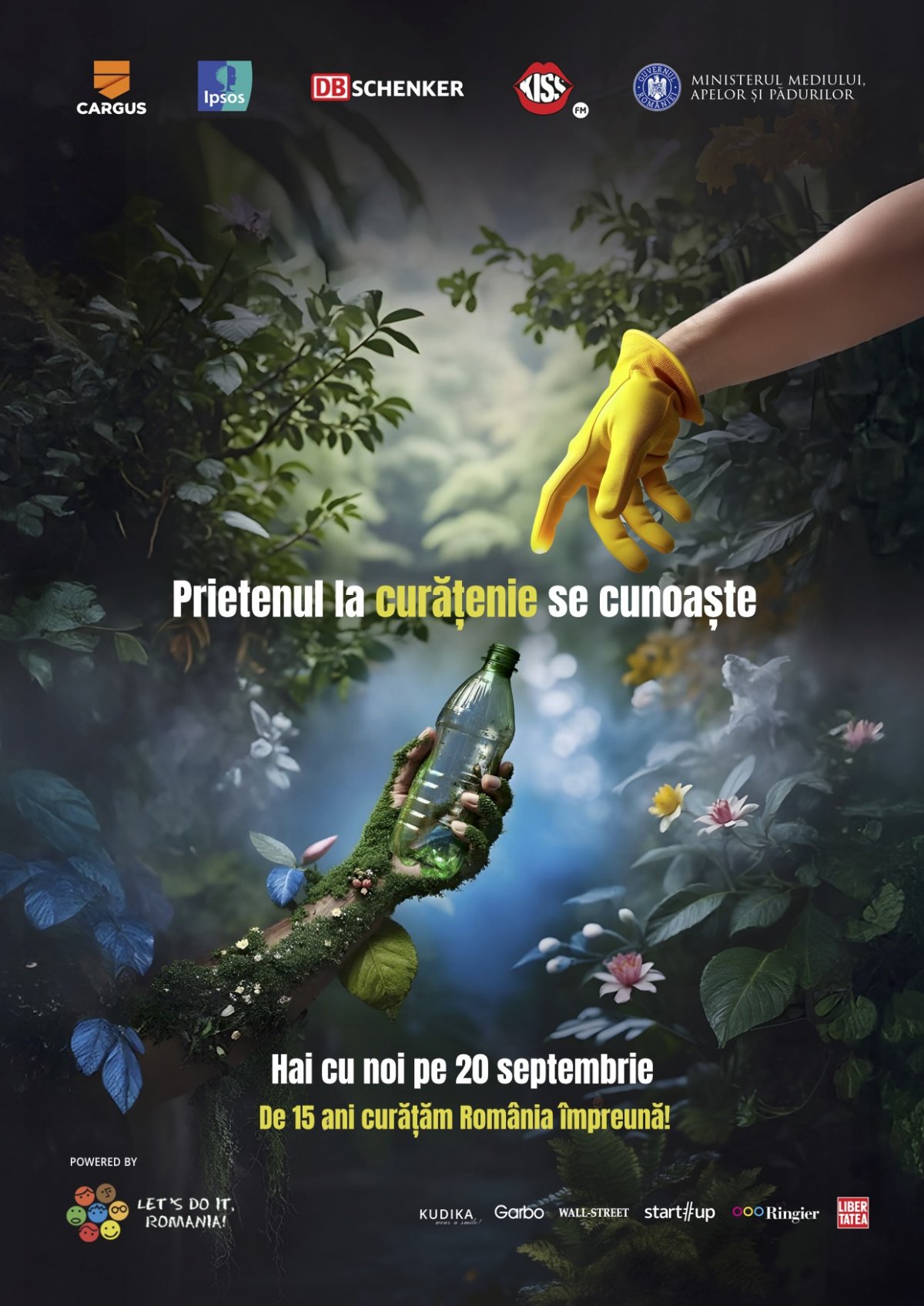 Pe 20 septembrie, fii parte din cea mai mare acțiune de curățenie! Let’s Do It, Romania! 15 ani de curățenie, 1 zi de mobilizare națională și o lege