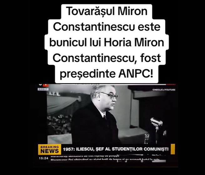 La vremuri noi, tot... ei: Horia Constantinescu, fostul președinte al ANPC, este nepotul fostului lider comunist Miron Constantinescu (VIDEO)