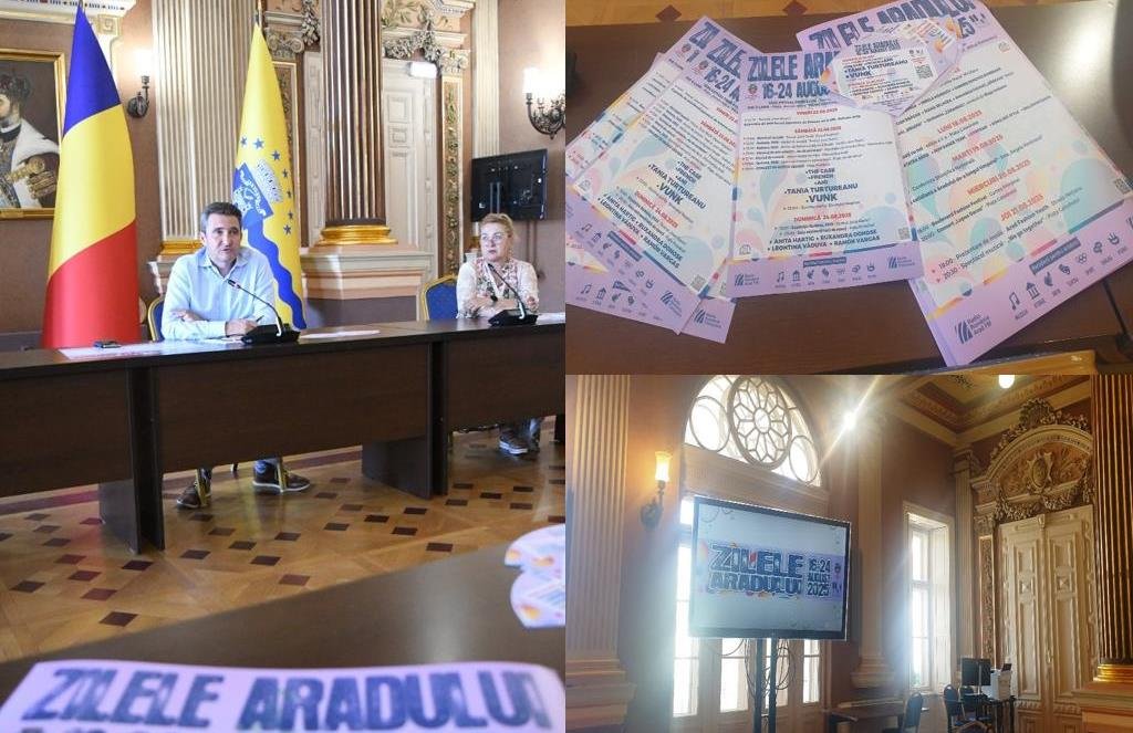 Zilele Aradului vin cu evenimente culturale, științifice, artistice și sportive; AOA și Picnic Festival în Parcul Eminescu