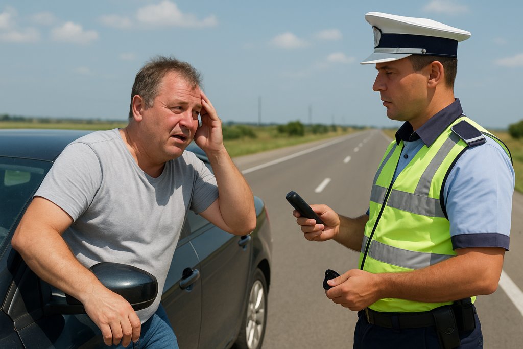 Nădlăcanul care și-a pus „benzina” greșită în rezervor oprit de Poliție