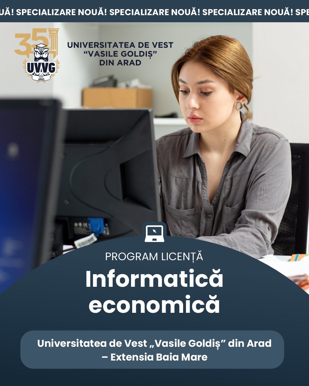 Program de studiu NOU! UVVG aduce în Baia Mare un program universitar unic: Informatică Economică în sistem dual