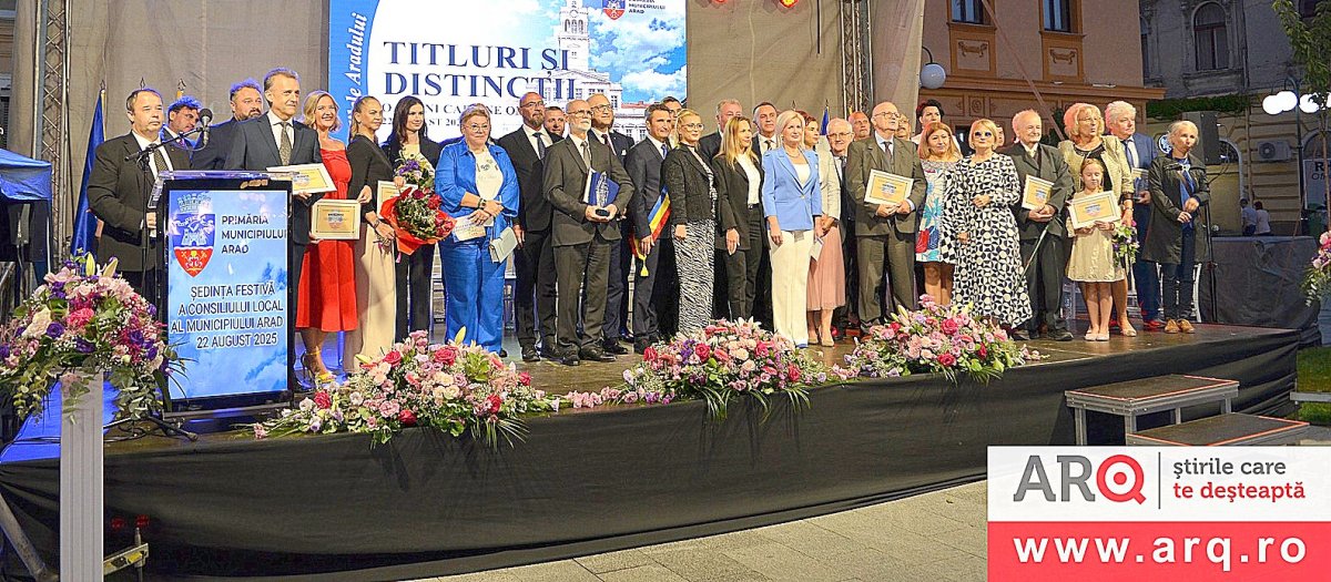 Titluri de Cetățean de Onoare, Titluri Pro Urbe și Titluri de Excelență acordate la Zilele Aradului - 2025