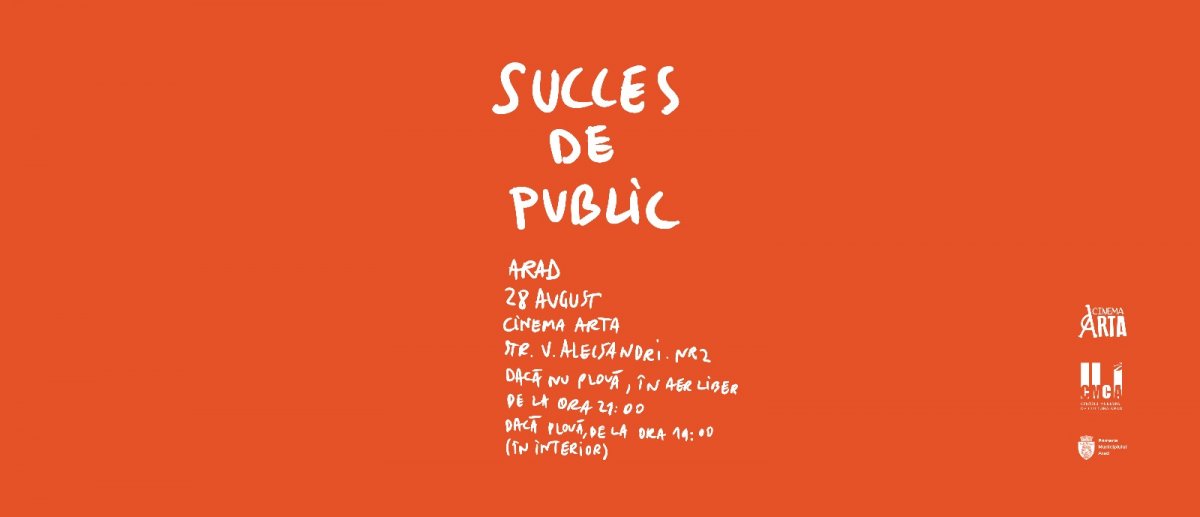 „Succes de public“ – cinci scurtmetraje românești de succes, în grădina de vară de la Cinematograful „Arta“