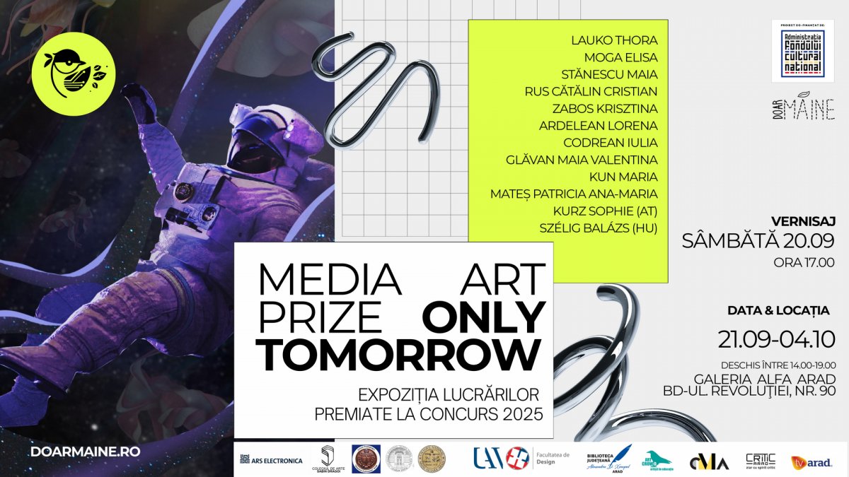 Deschiderea expoziției Media Art Prize – Only Tomorrow