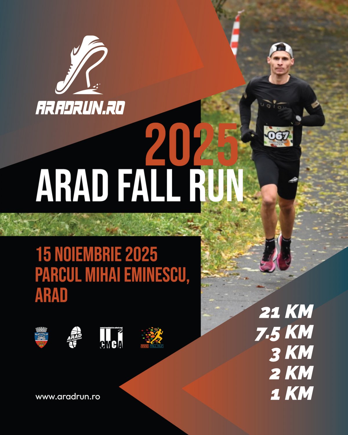 Iubitorii de mișcare sunt așteptați, în 15 noiembrie, la Arad Fall Run 2025
