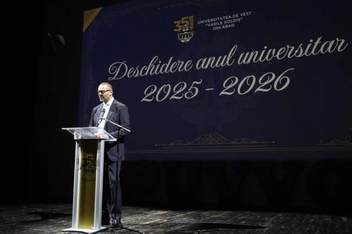 Mirco Maschio, mesaj inspirațional pentru studenții UVVG: „Credeți în visurile voastre și luptați pentru ele”