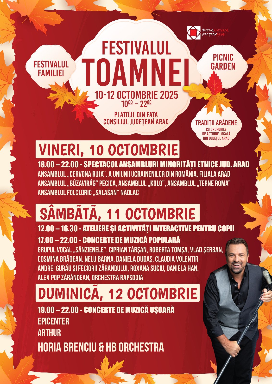 Festivalul Toamnei și al Familiei, la Consiliul Județean Arad