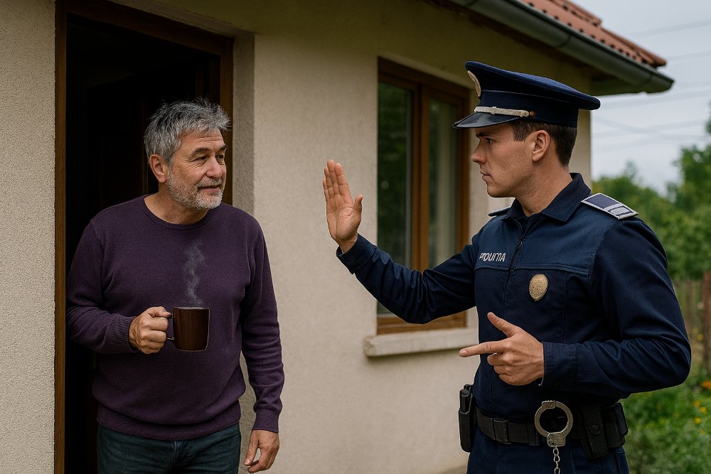 Bărbat din Milova reținut de polițiștii de la Lipova după ce a ignorat un ordin de protecție ca pe o invitație la cafea