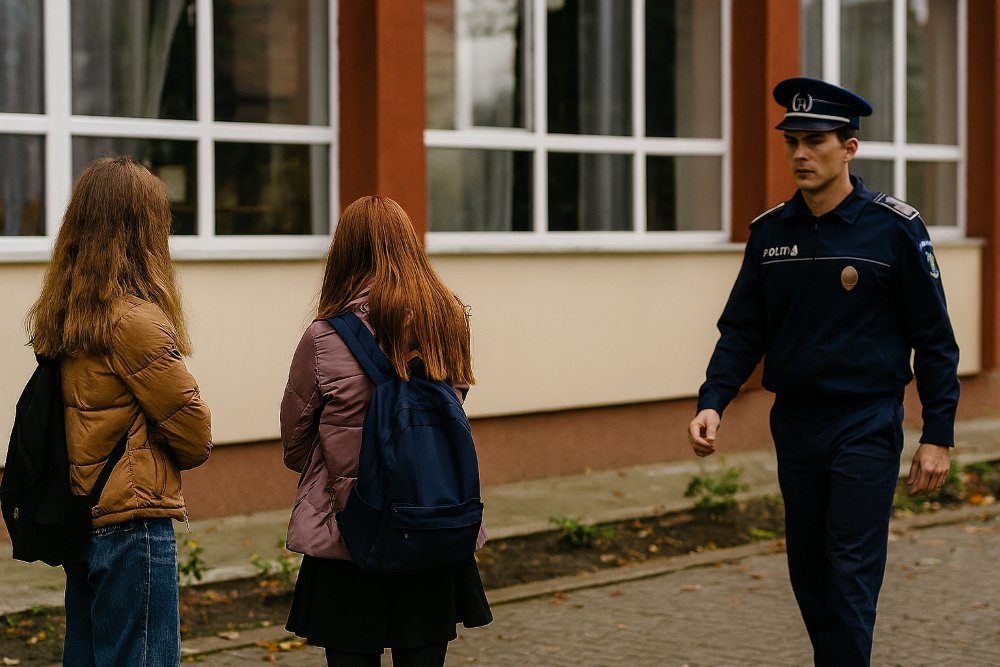 Elevă din Pilu REȚINUTĂ de polițiști pentru că... a bătut o altă elevă