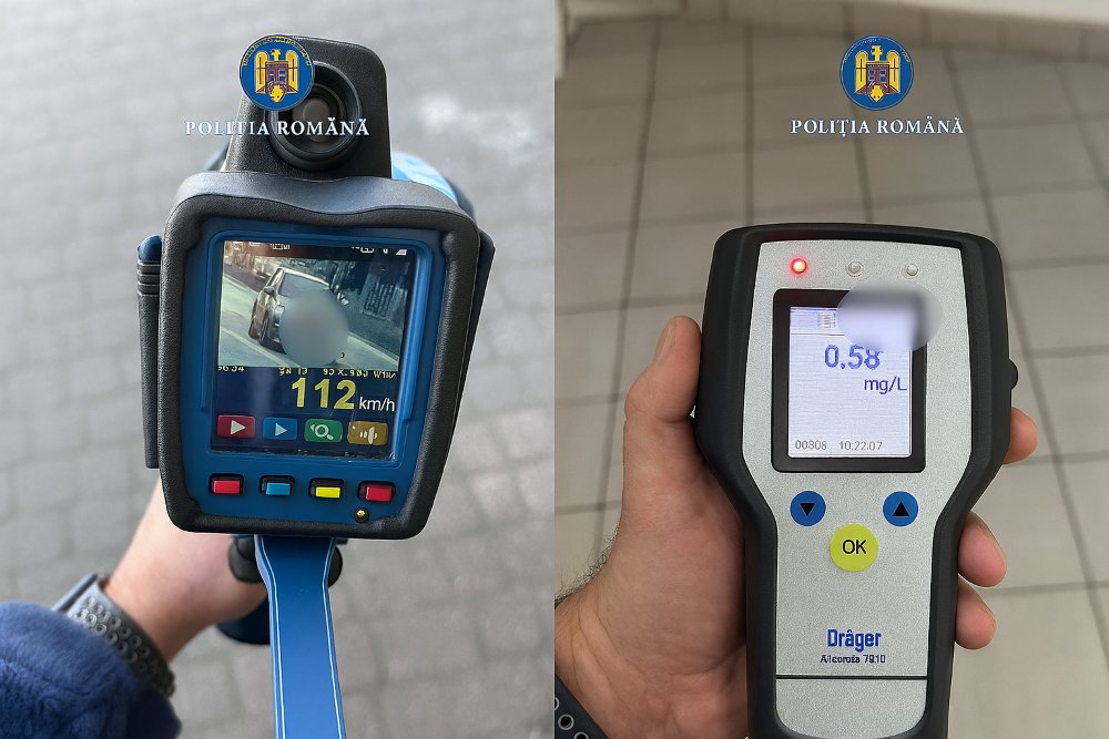 112 km/h, fără acte, fără centură, cu ITP expirat și 0,58 la etilotest: Făptașa? O fată de 23 de ani din Livada