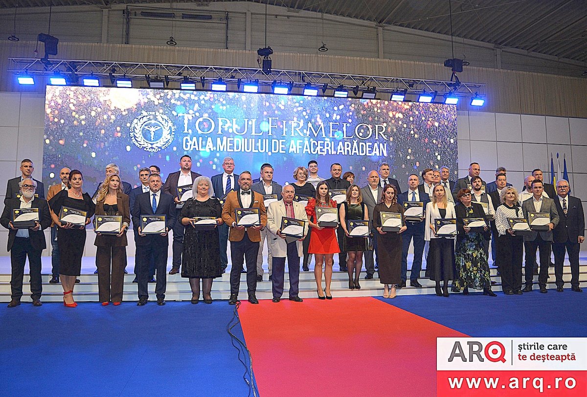 Aradul economic în lumina reflectoarelor: Gala Topul Firmelor 2025