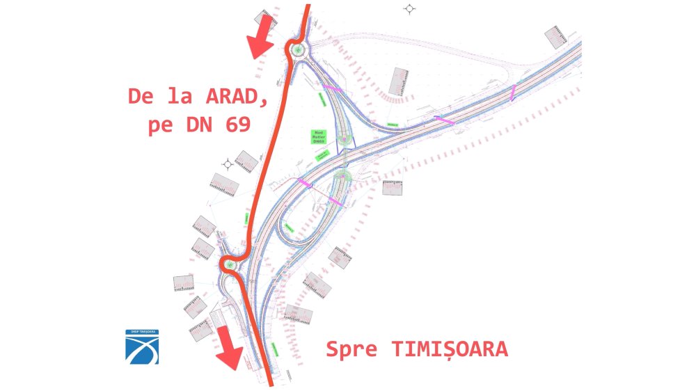 DN 69A se deschide oficial: legătura dintre Nordul Timișoarei și autostrada A1 poate fi folosită începând de astăzi; vezi cum au fost modificate traseele