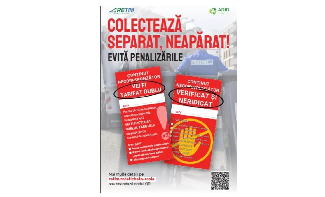 Sistemul de etichetare galben-roșu începe, de miercuri în municipiul Arad
