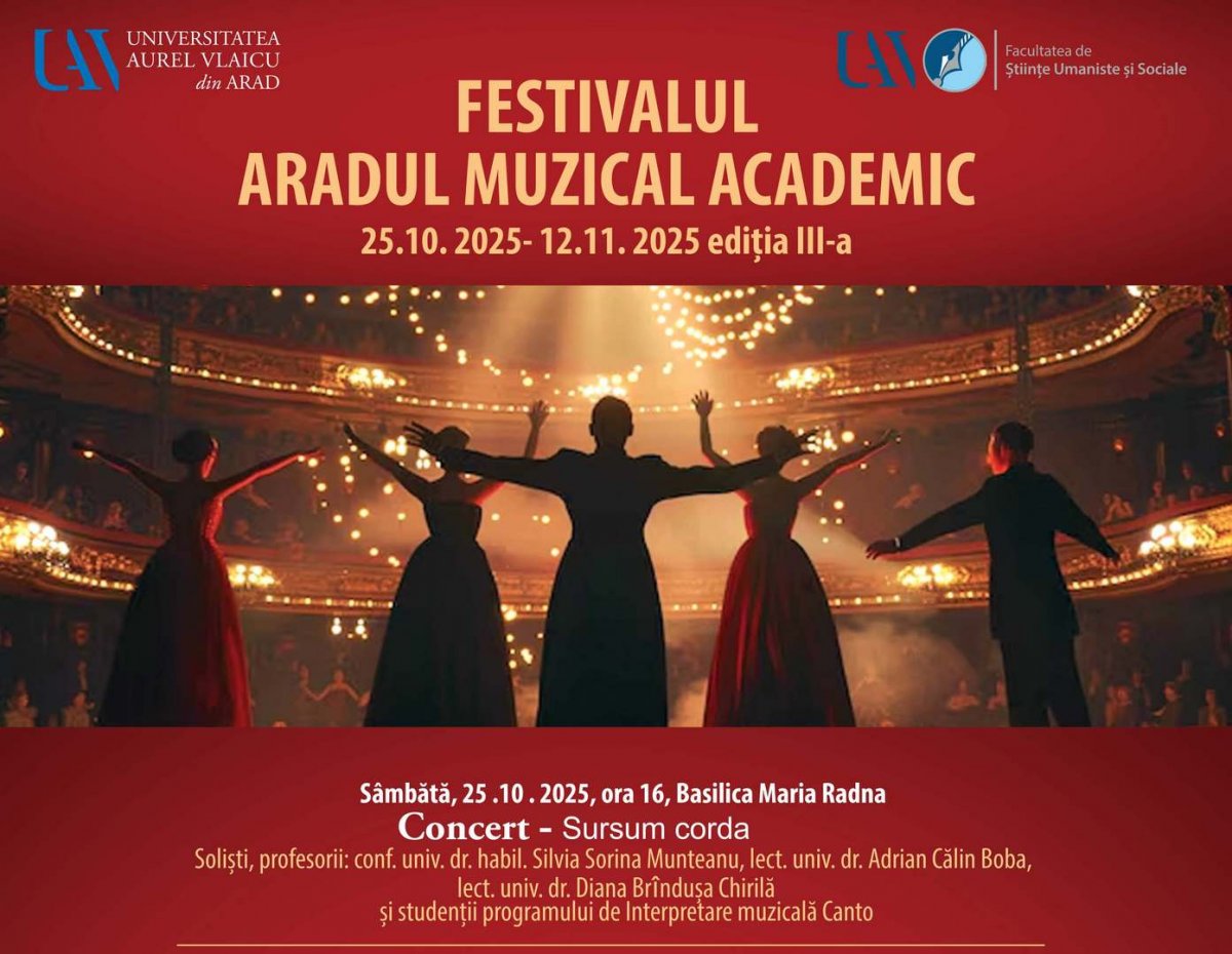 UAV invită arădenii la un concert de excepție