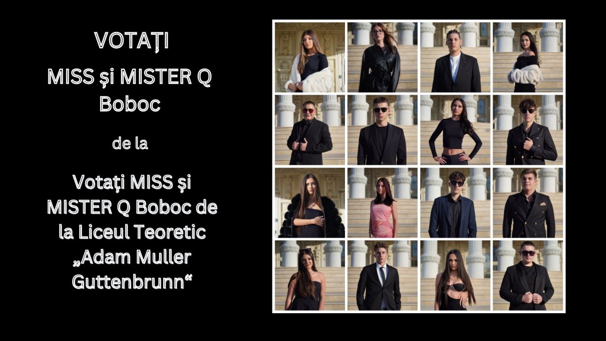 Votați MISS și MISTER Q Boboc de la Liceul Teoretic „Adam Muller Guttenbrunn“