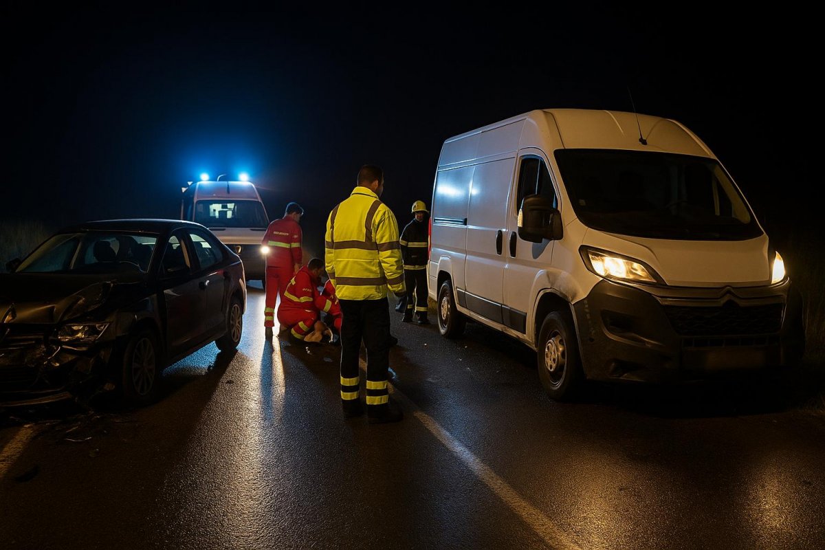ACCIDENT GRAV PE DRUMUL JUDEȚEAN 709J, ÎNTRE DOROBANȚI ȘI IRATOȘU: CINCI VICTIME, INTERVENȚIE DE AMPLOARE A ECHIPAJELOR MEDICALE