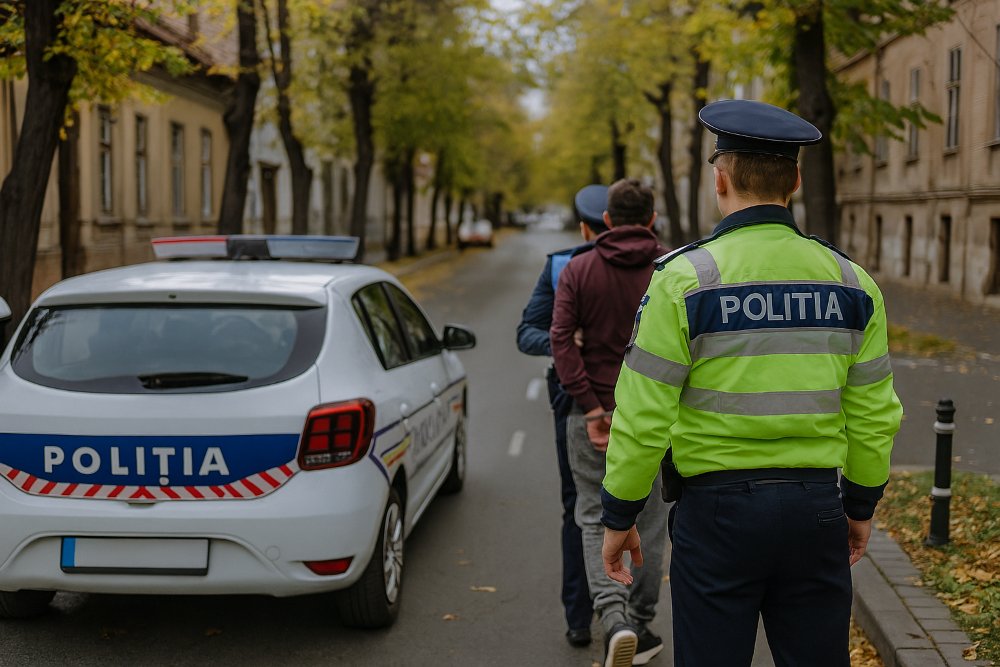 Fuga de Poliție – sport interjudețean pe strada Andrei Șaguna din Curtici