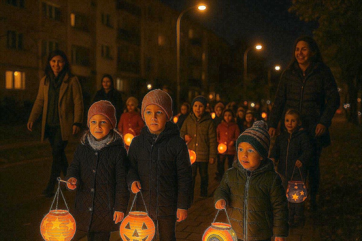 Luminile sufletului: Ziua Sfântului Martin sărbătorită cu Laterne în cartierul Aurel Vlaicu (Fotoreportaj)