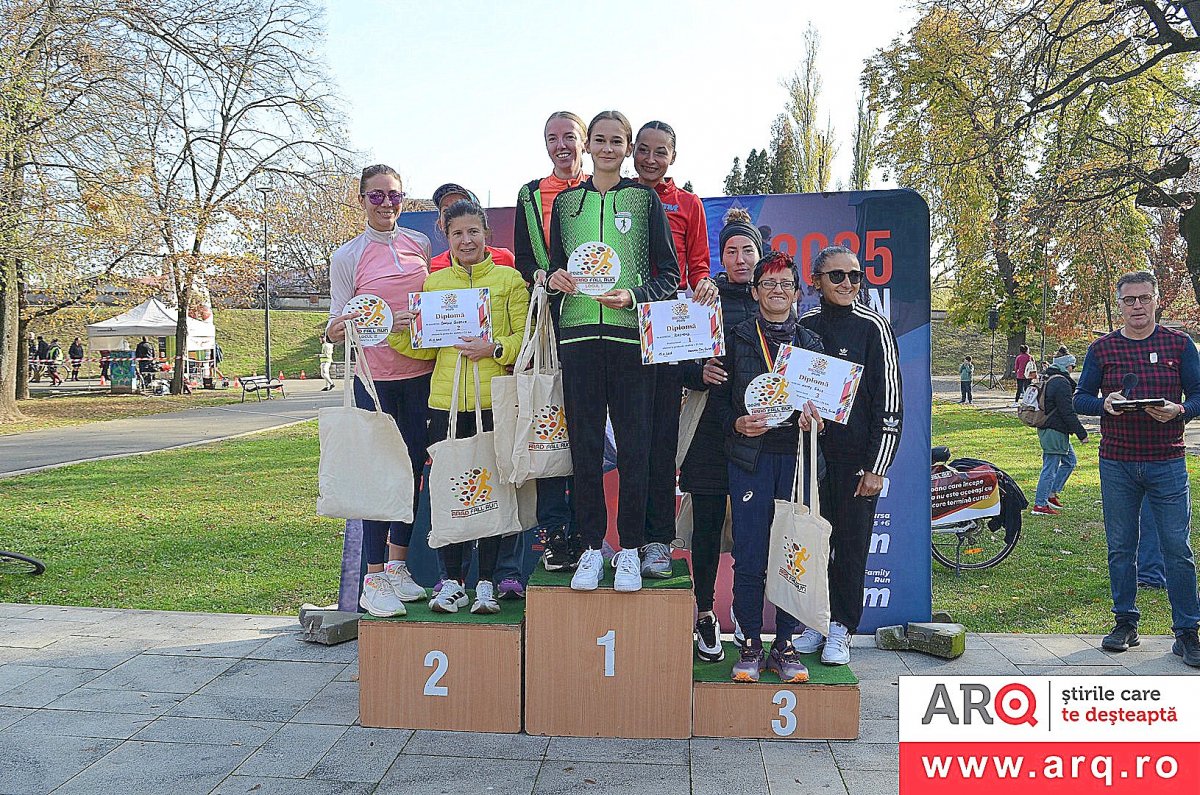 Arad Fall Run 2025 – alergare, energie și spirit comunitar în Parcul Eminescu (FOTO)