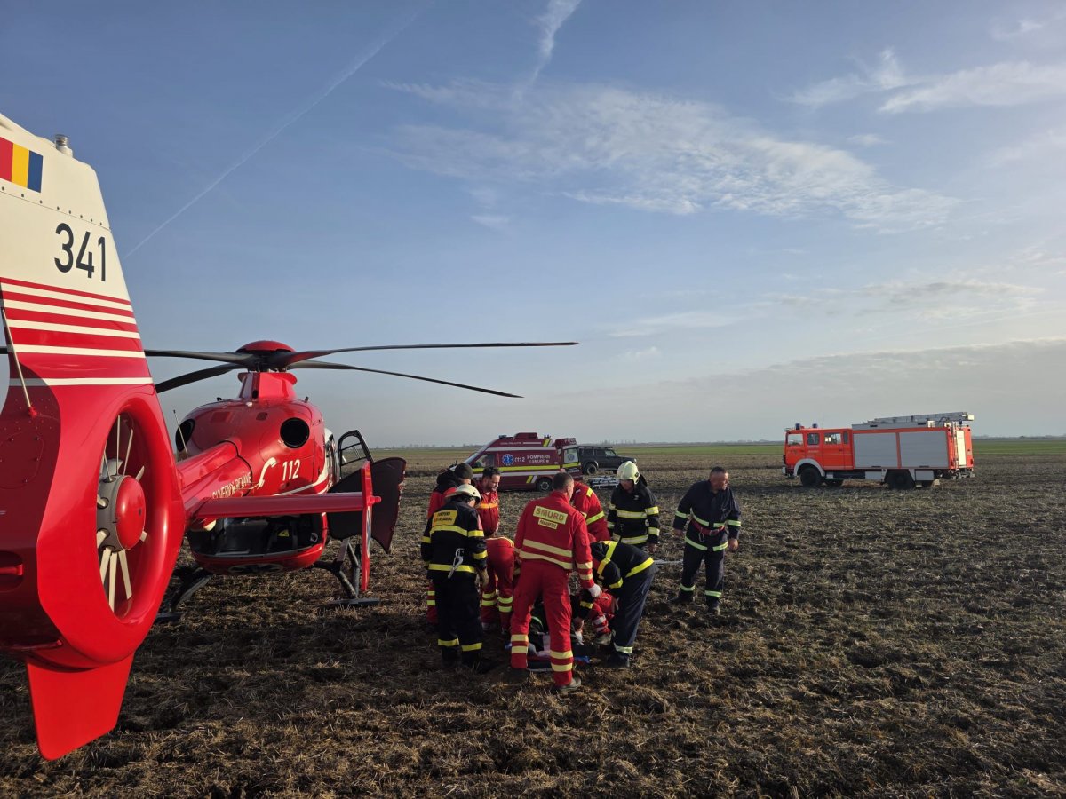 Un bărbat în vârstă de aproximativ 40 de ani a căzut cu un ATV în apropierea orașului Nădlac