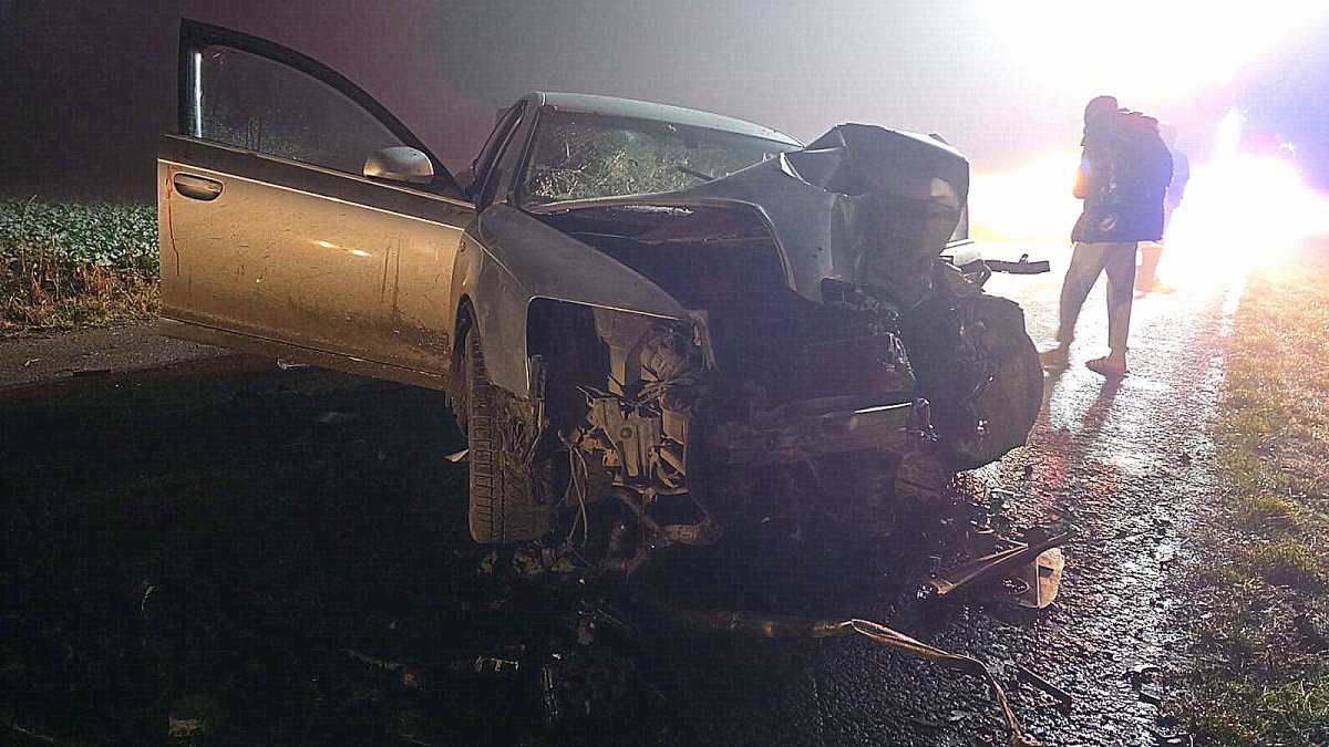 Accident rutier la ieșirea din Sânmartin spre Grăniceri (Foto)