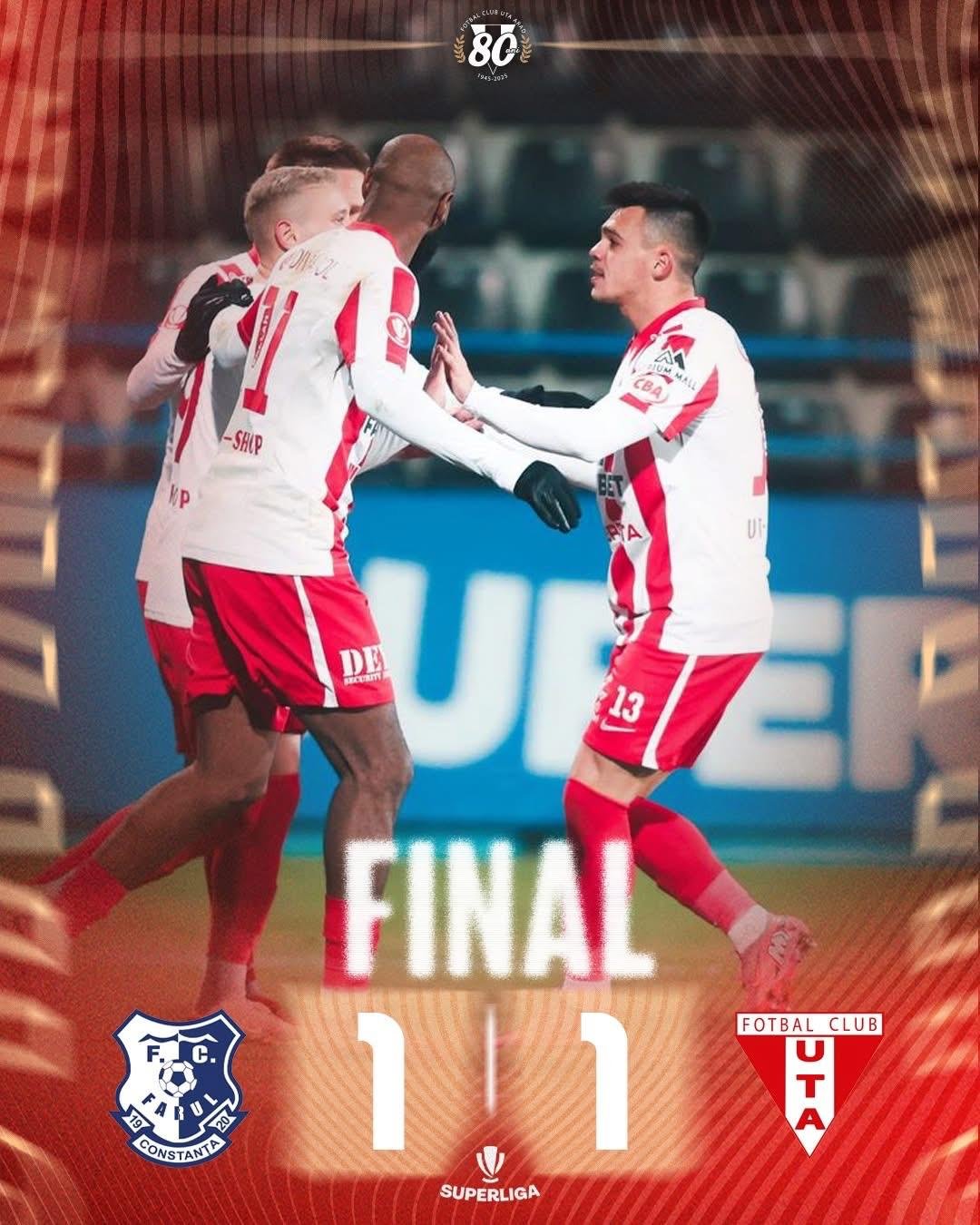 UTA smulge un egal dramatic la Constanța 