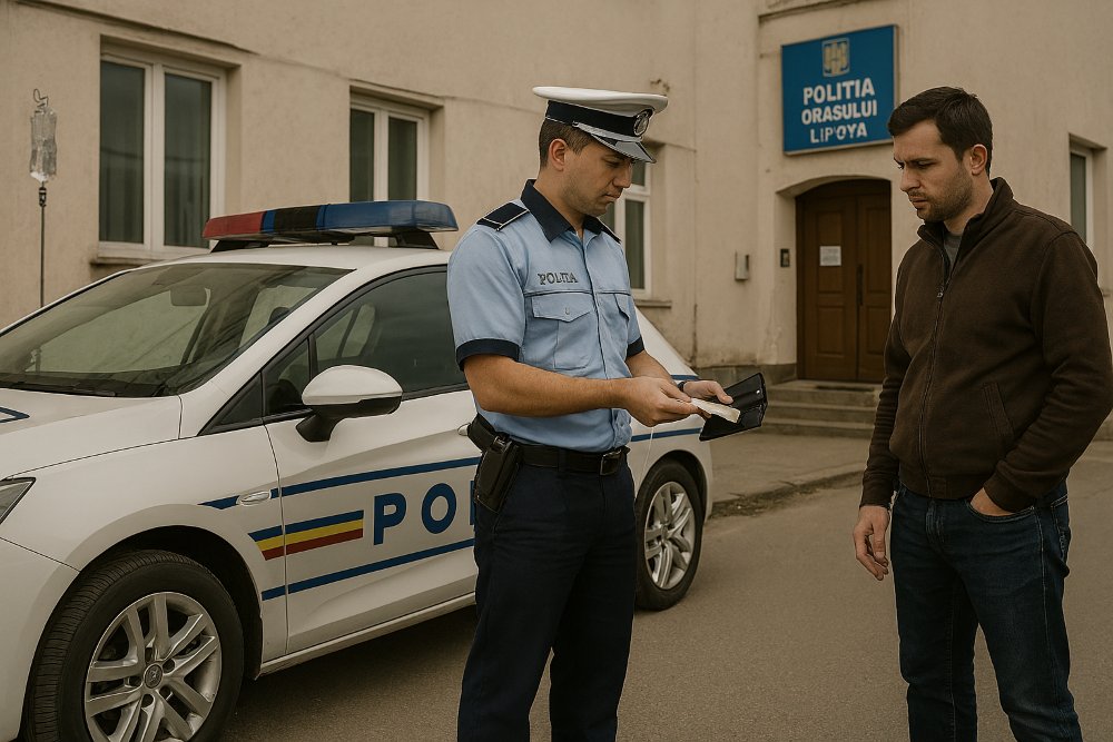 Șofer fără permis, drogat și cu bani de mită puși deoparte, trimis în judecată după un flagrant în sediul Poliției Lipova