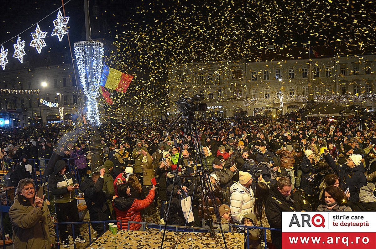 Revelion 2026 în centrul Aradului – noaptea în care orașul a respirat la unison