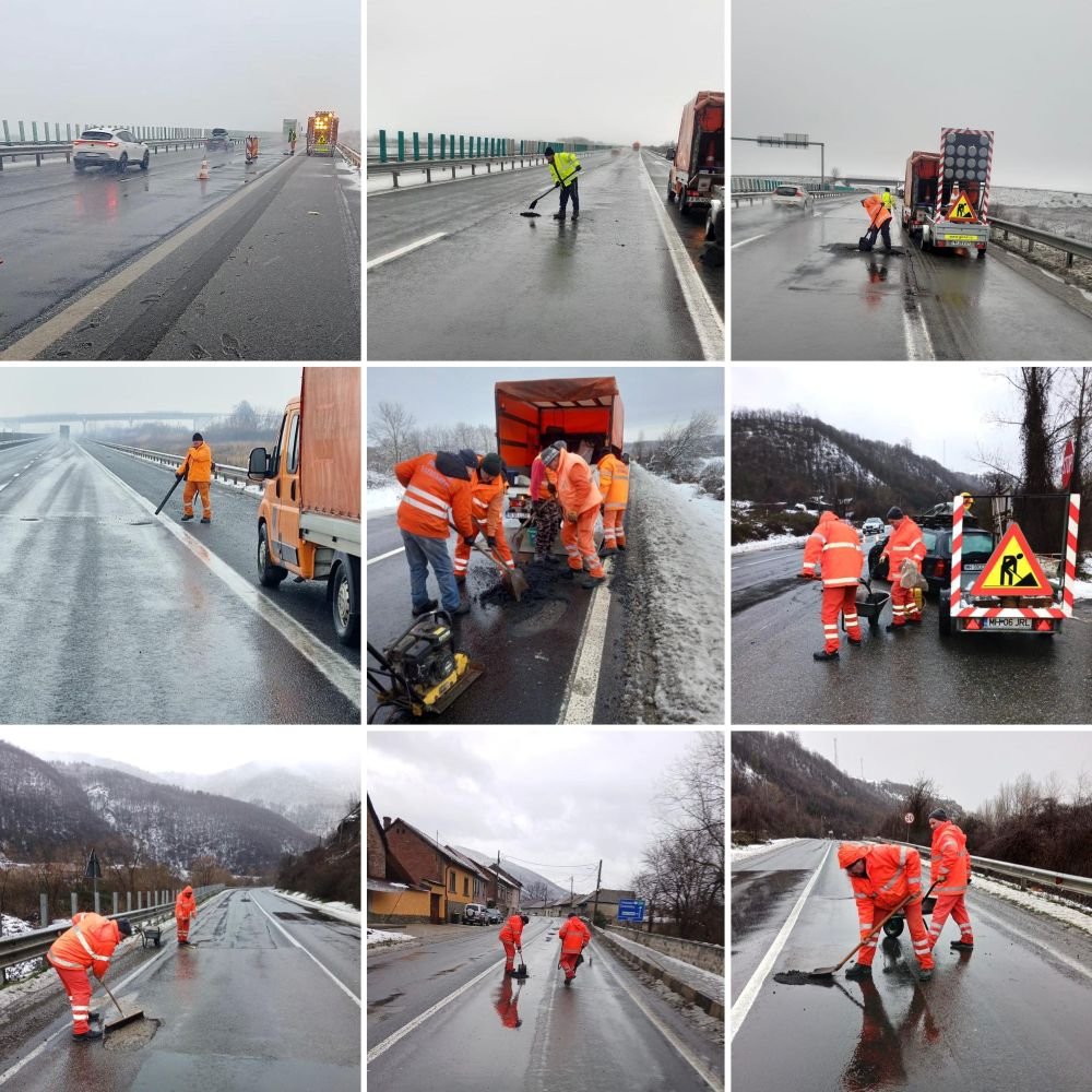 DRDP a început să facă lucrări pe Autostrada A1 și drumurile naționale