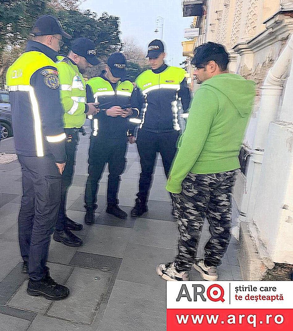 Poliția Arad, în acțiune pe Bulevardul Revoluției (Fotoreportaj)