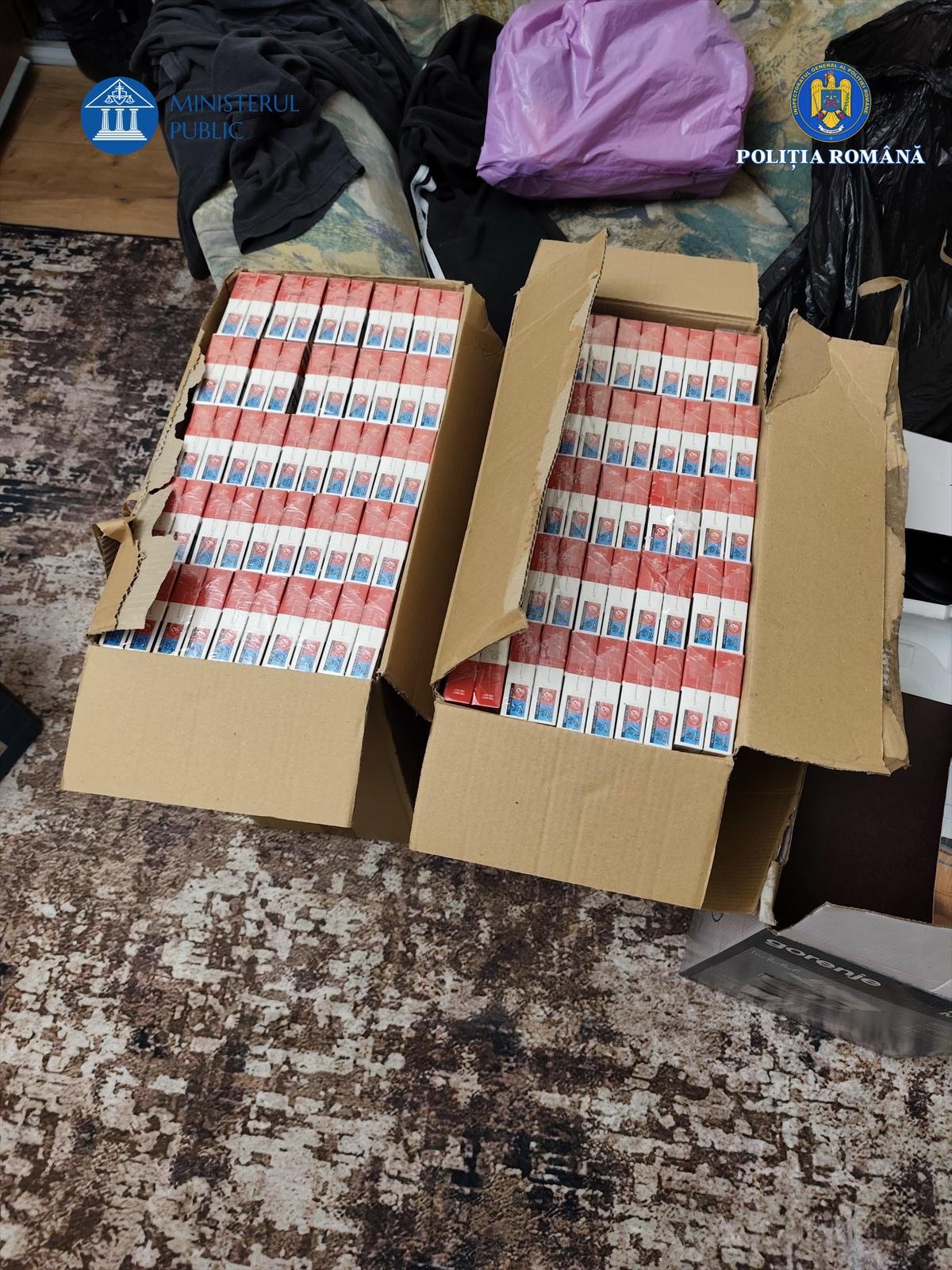 Armament ilegal și țigarete de contrabandă descoperite în cadrul operațiunii „Jupiter” în zona Gurahonț; două persoane au fost reținute