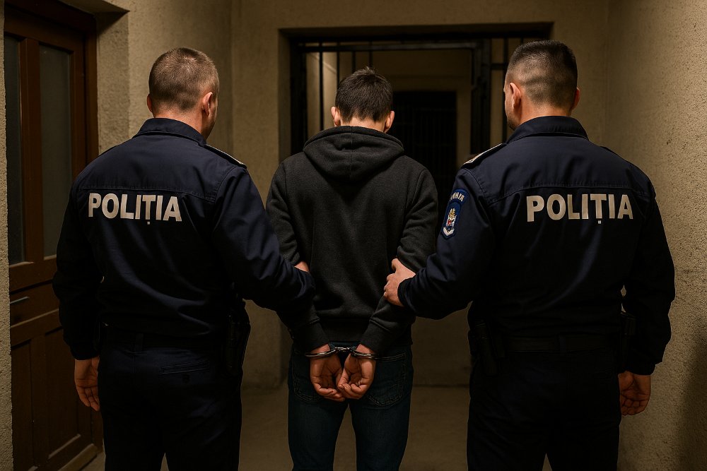 Ordin de protecție călcat în picioare: tânăr reținut la Sântana pentru că și-ar fi luat tatăl la bătaie