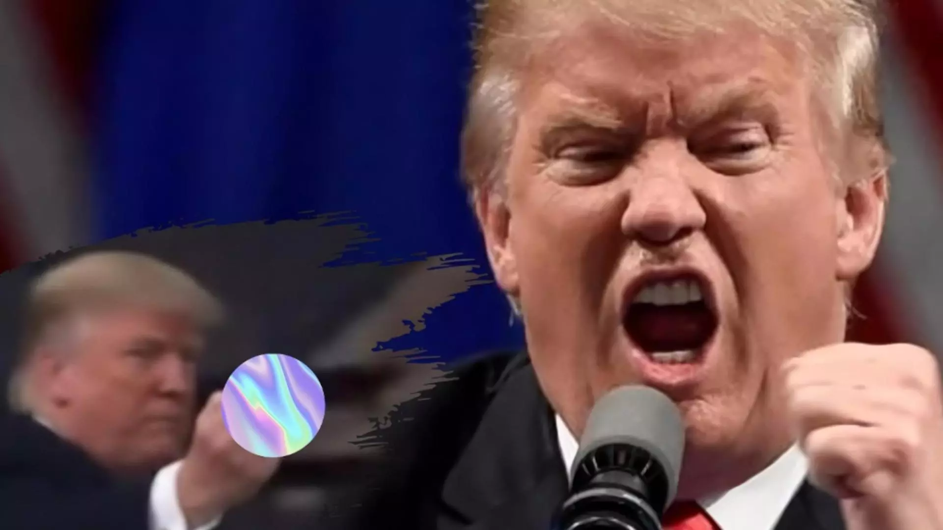 Donald Trump i-a arătat degetul mijlociu unui bărbat care l-a numit „protector al pedofililor”