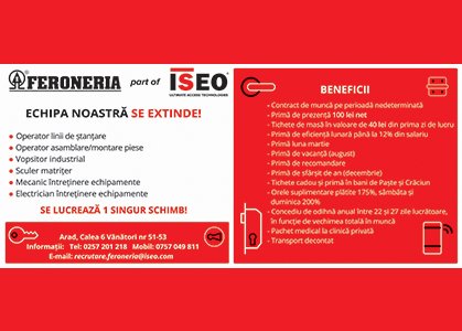 Echipa Feroneria se extinde!