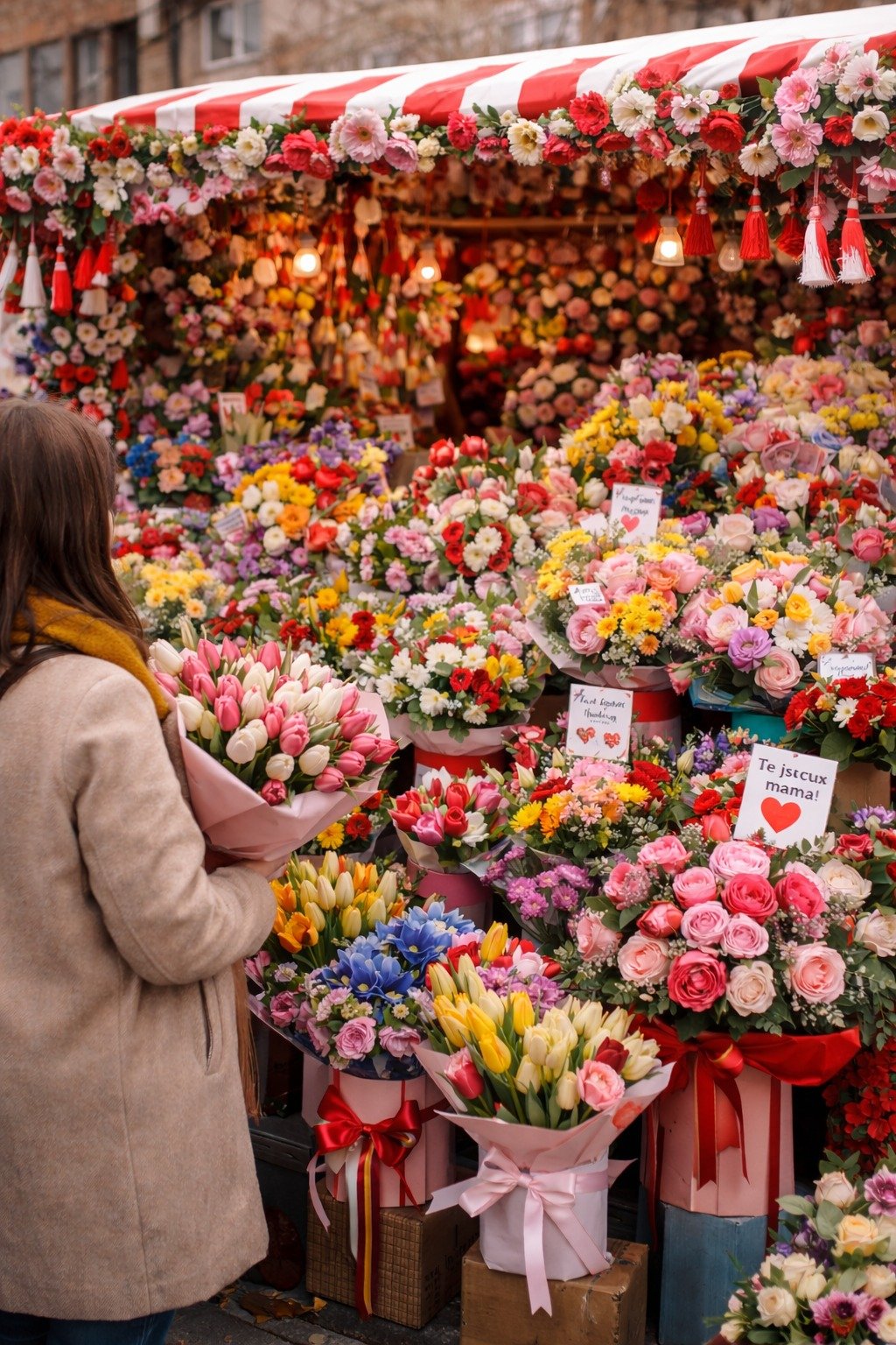 Pregătiri pentru Ziua Îndrăgostiților, 1 și 8 Martie: unde au fost stabilite amplasamentele pentru comercianții ambulanți