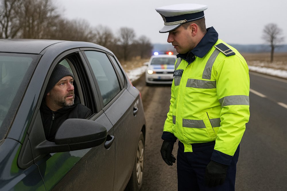 Șofer din Olari reținut la Păuliș: circula cu o mașină fantomă și permisul suspendat