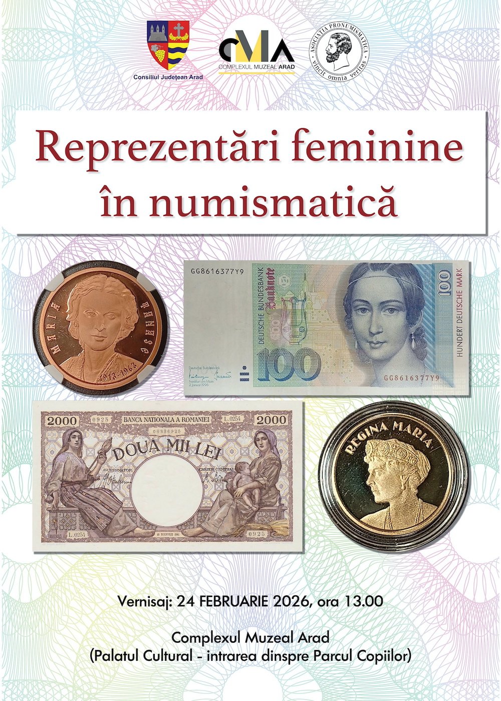 Expoziție de numismatică „REPREZENTĂRI FEMININE ÎN NUMISMATICĂ”