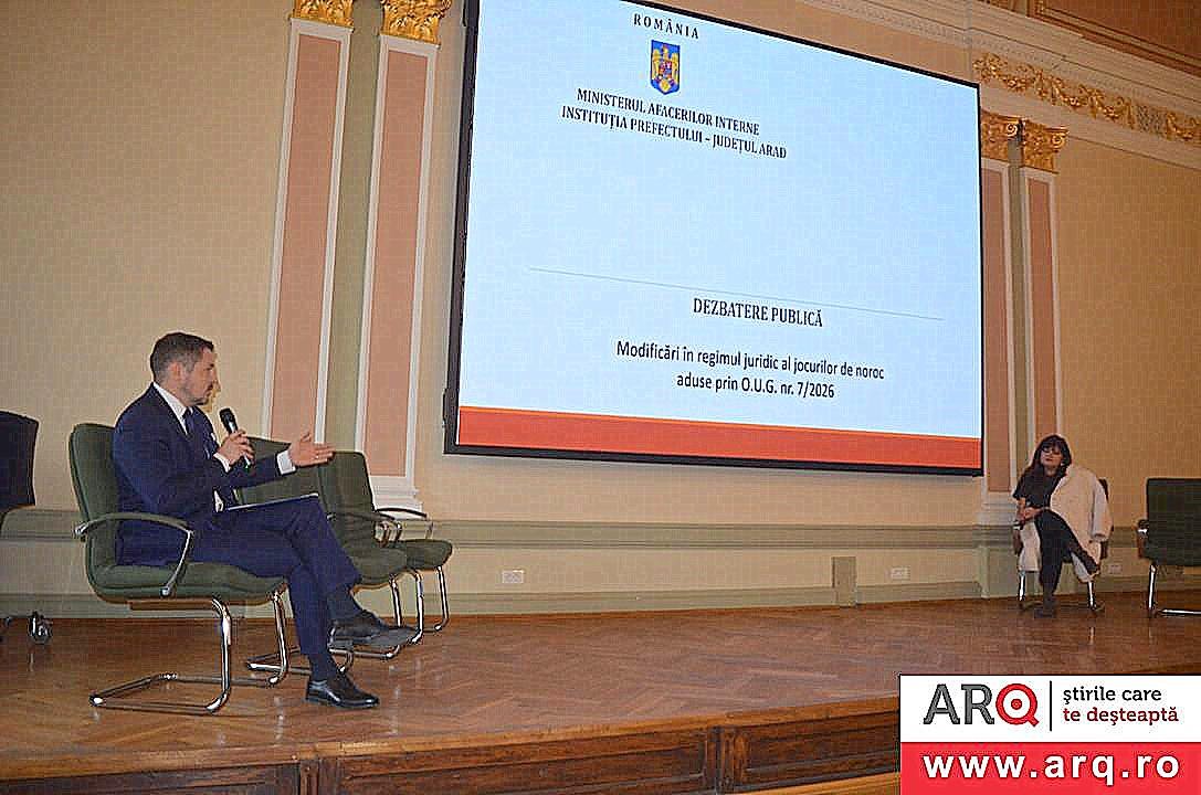 Dezbatere publică privind jocurile de noroc în Arad